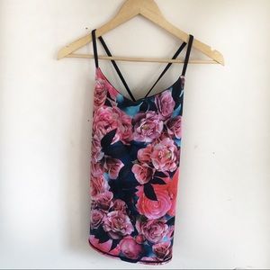 lululemon floral rose tank top